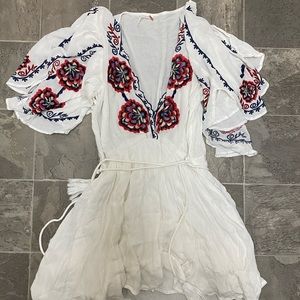 Free People flow floral dress. Size M